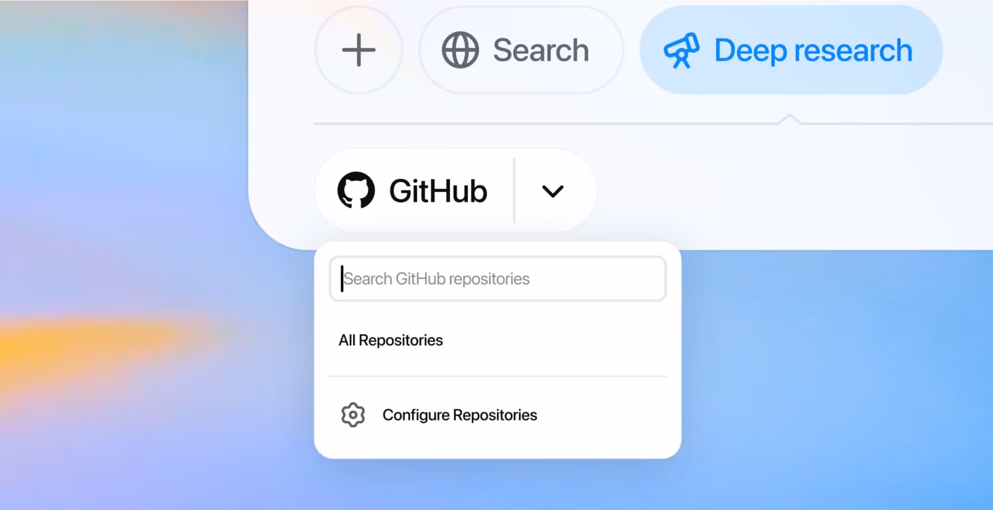ChatGPT kết nối GitHub vào Deep Research để phân tích mã
