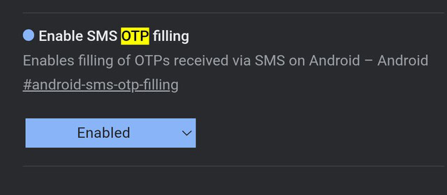 Chrome for Android two factor authentication filling Leopeva64