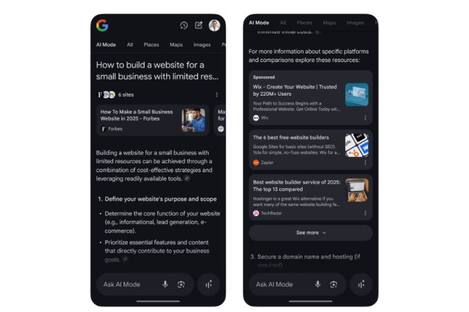 Ads in AI Mode