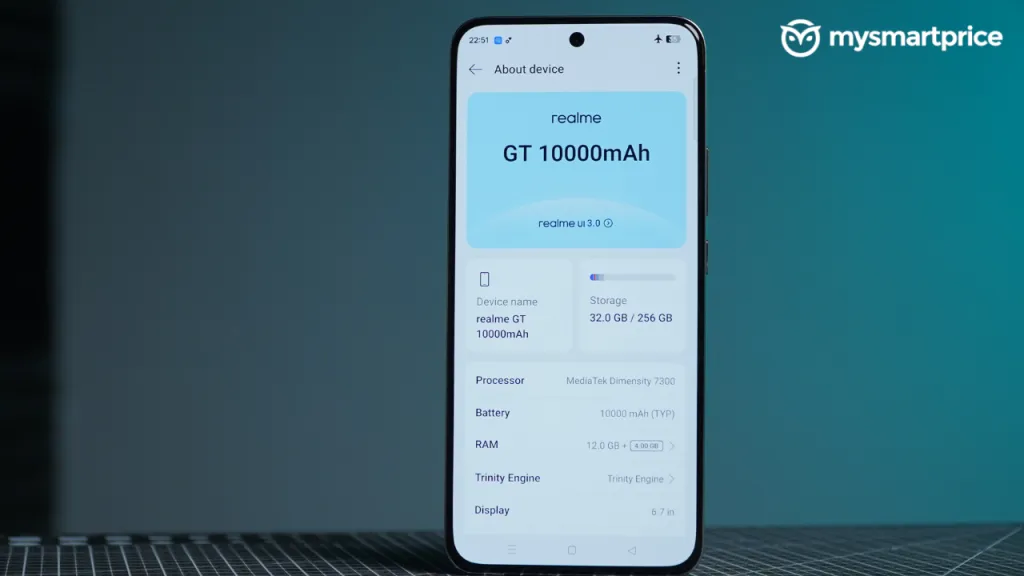 Realme GT 10000mAh: Quái vật pin khủng sắp "đổ bộ" thị trường