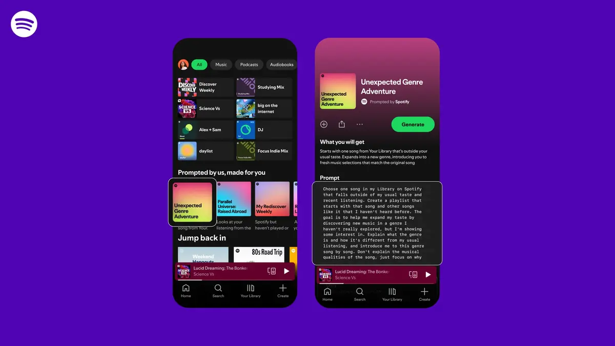 Spotify thử nghiệm playlist AI cá nhân hóa với prompt dài